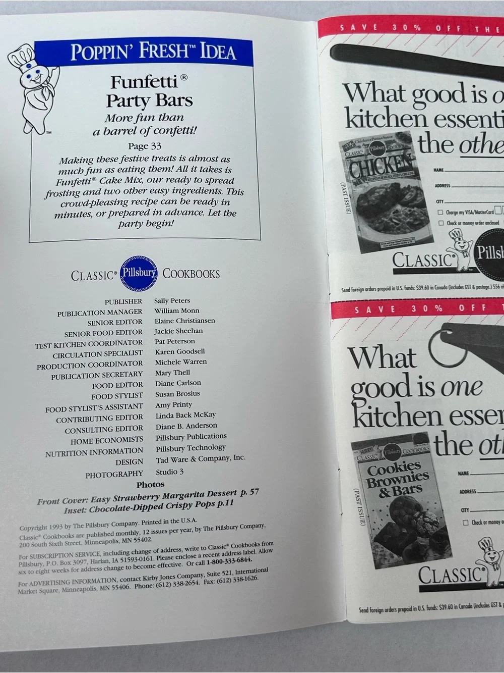 Pillsbury classic cookbook